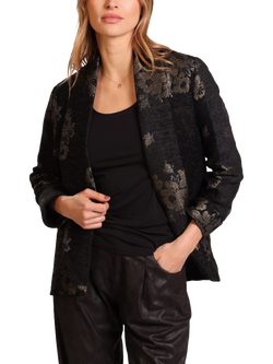 Traffic People Divine Madness Boyfriend Jacket, Black, Black
