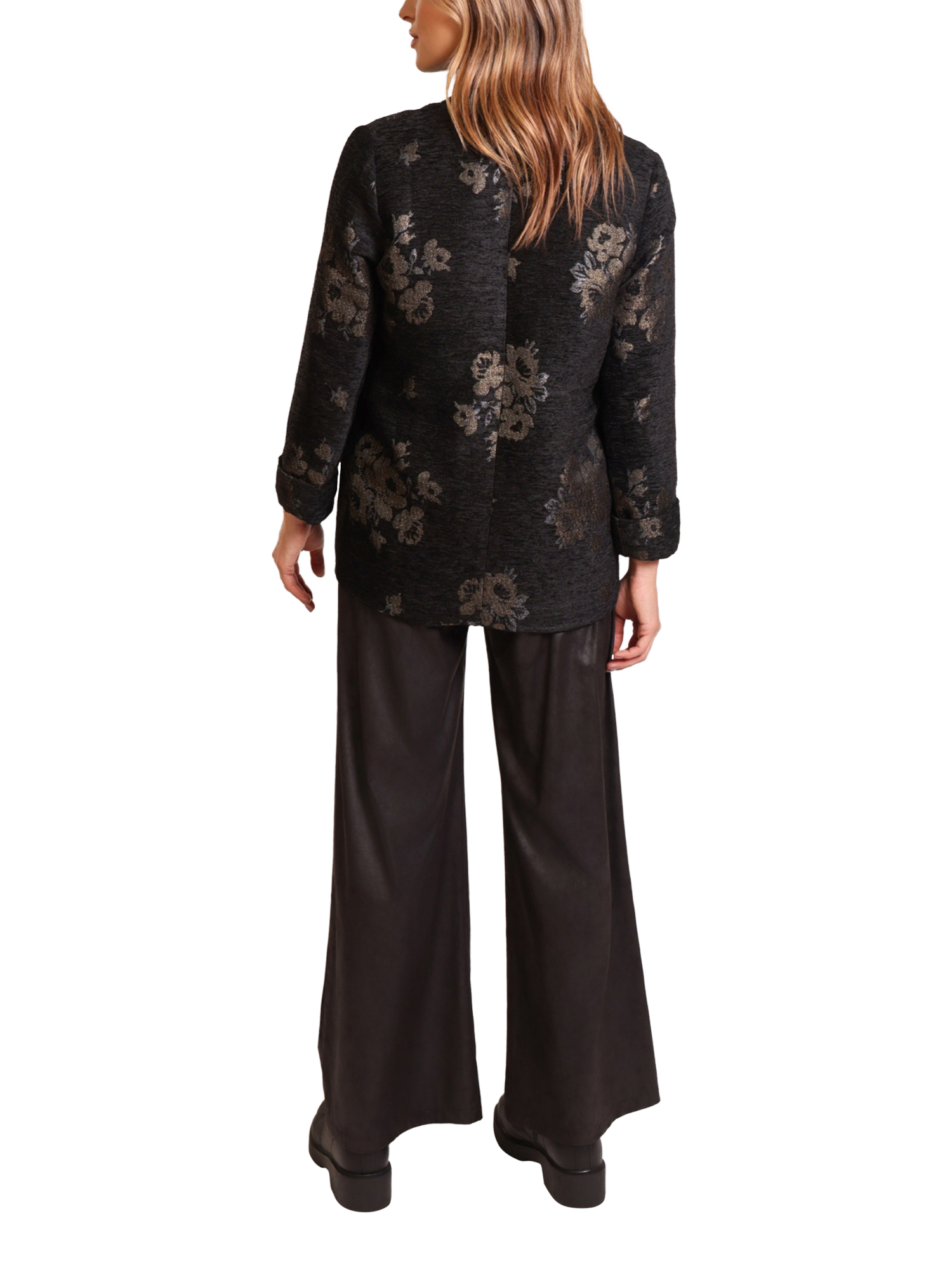 Product image 3 of 7, which shows Traffic People Divine Madness Boyfriend Jacket, Black, XS