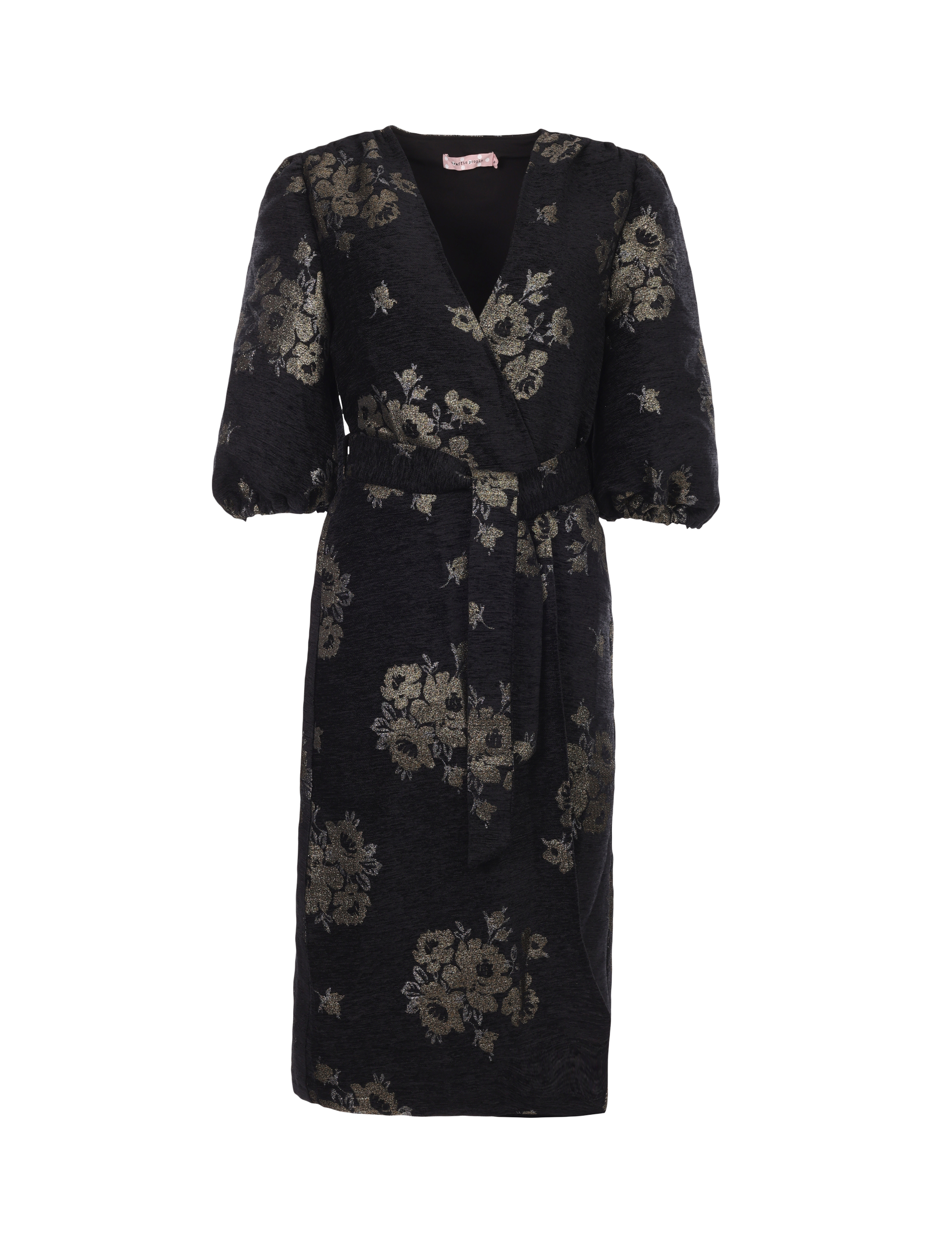 Product image 5 of 6, which shows Traffic People Divine Madness Floral Duster Coat, Black, XS