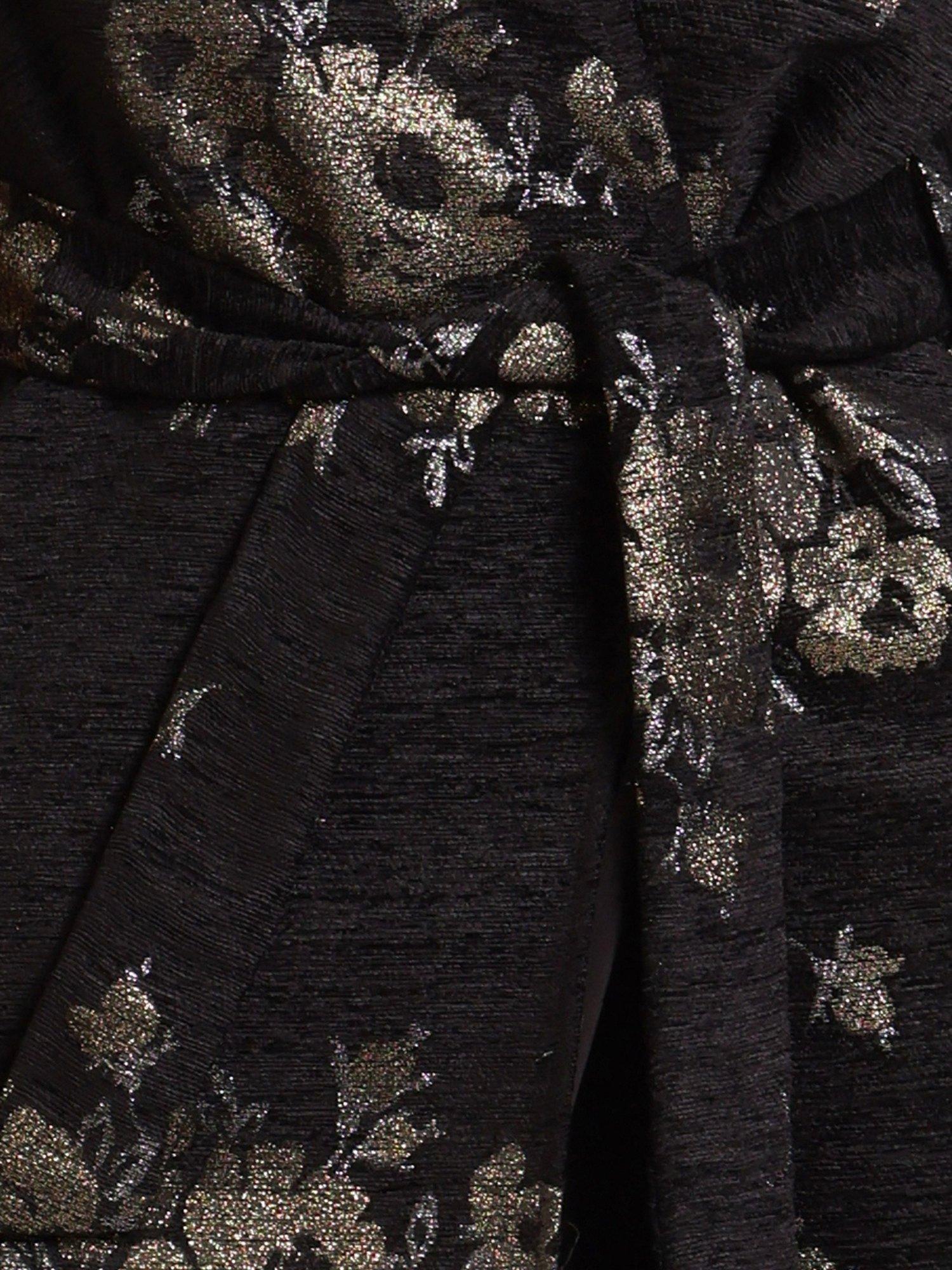 Product image 6 of 6, which shows Traffic People Divine Madness Floral Duster Coat, Black, XS