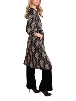 Traffic People Love & Anarchy Embroidered Duster Coat, Black - view 2, Black