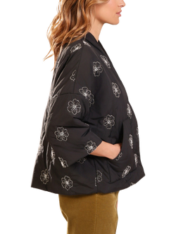 Traffic People This Old Thing Beaded Shrug Jacket, Black - view 2, Black