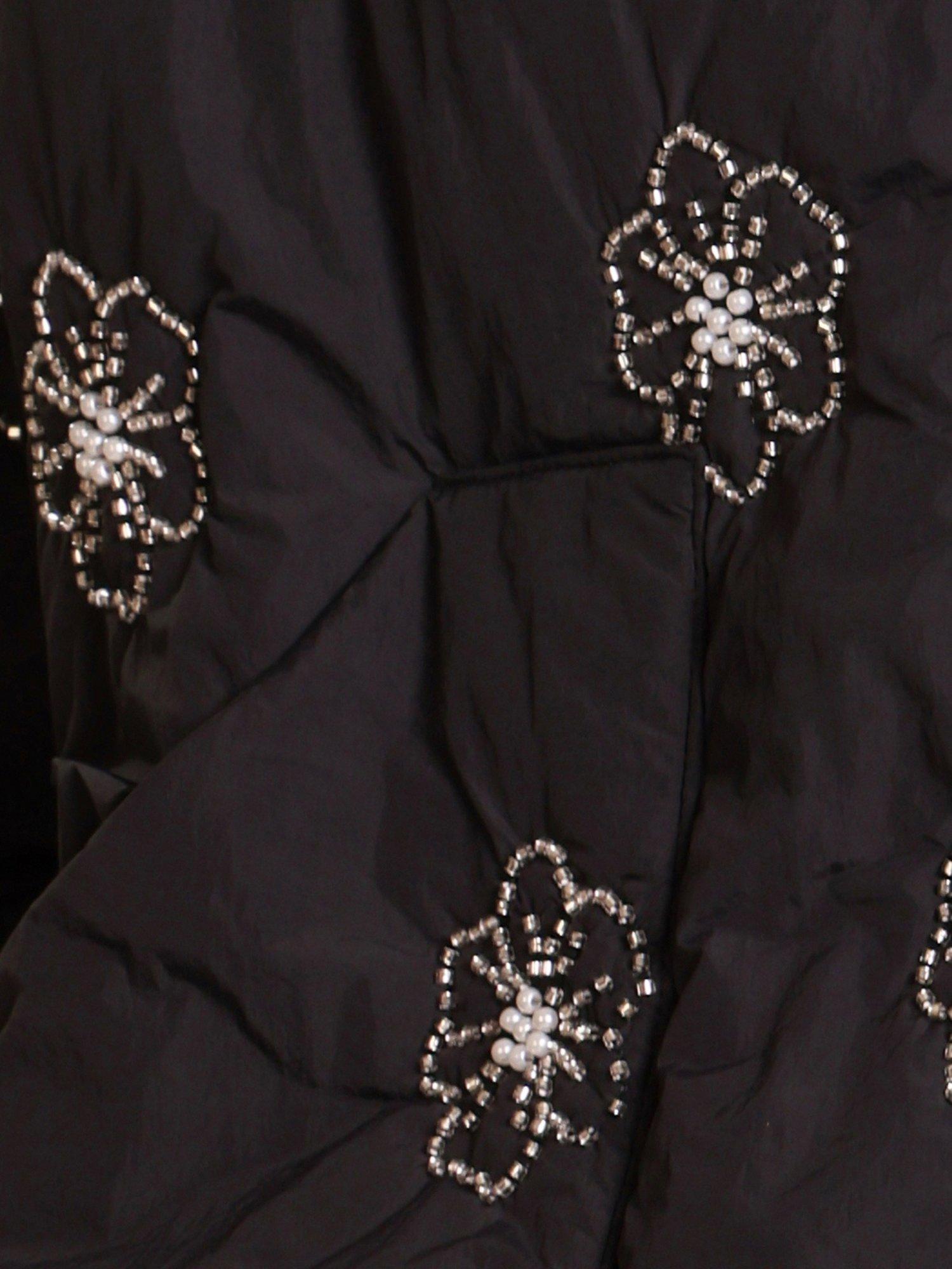 Product image 7 of 7, which shows Traffic People This Old Thing Beaded Shrug Jacket, Black, M