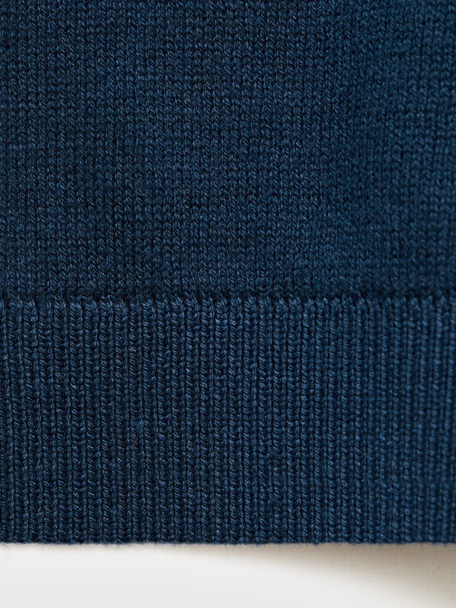 Product image 4 of 6, which shows Mango Kids' Hugo Crew Neck Jumper, Navy, 11-12 years