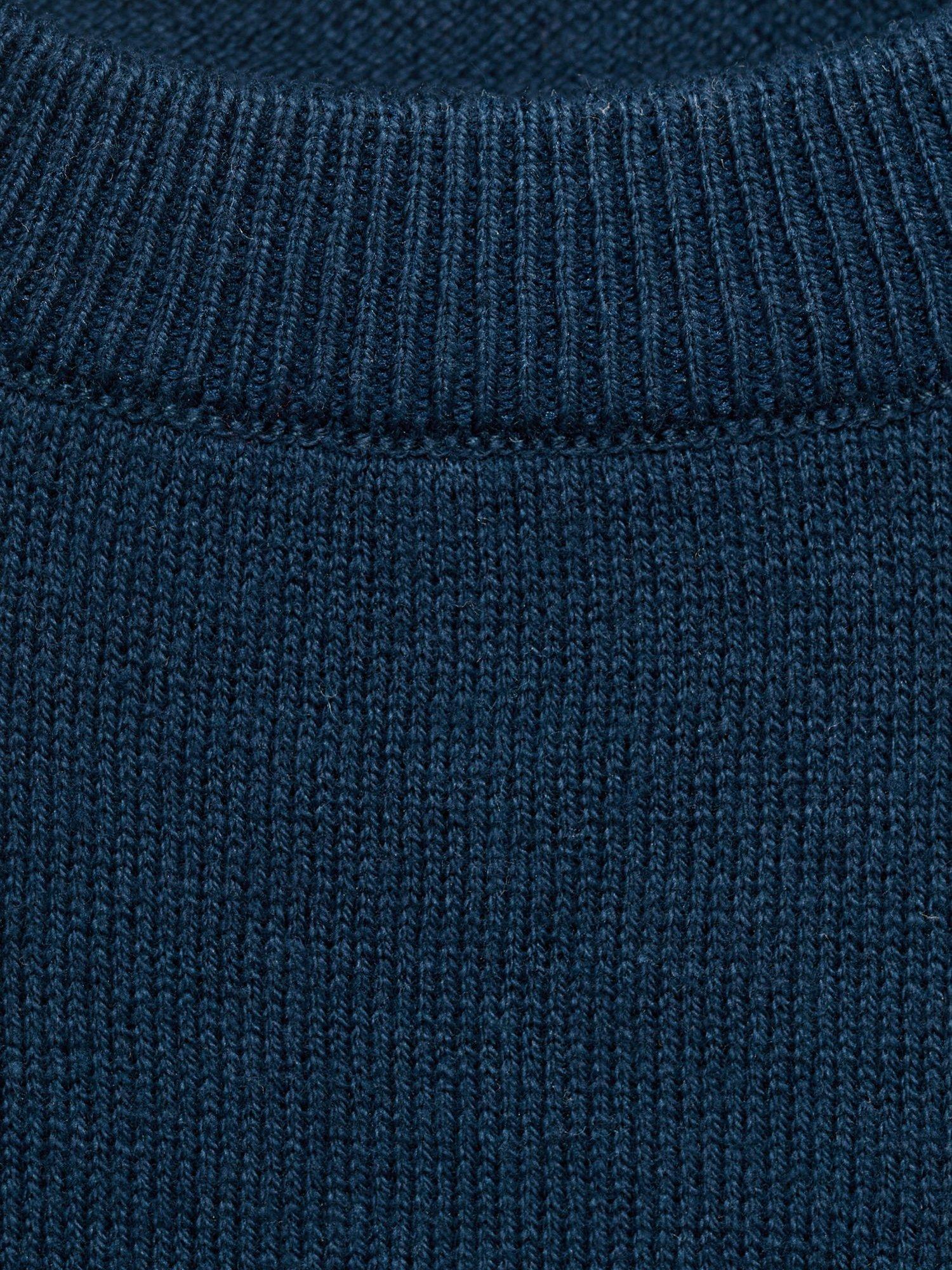 Product image 6 of 6, which shows Mango Kids' Hugo Crew Neck Jumper, Navy, 11-12 years