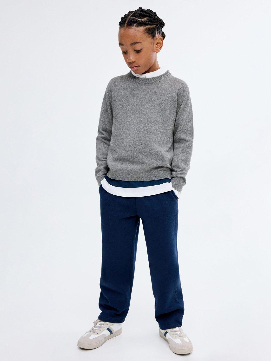 Product image 1 of 6, which shows Mango Kids' Hugo Pure Cotton Sweatshirt, Medium Grey, 11-12 years