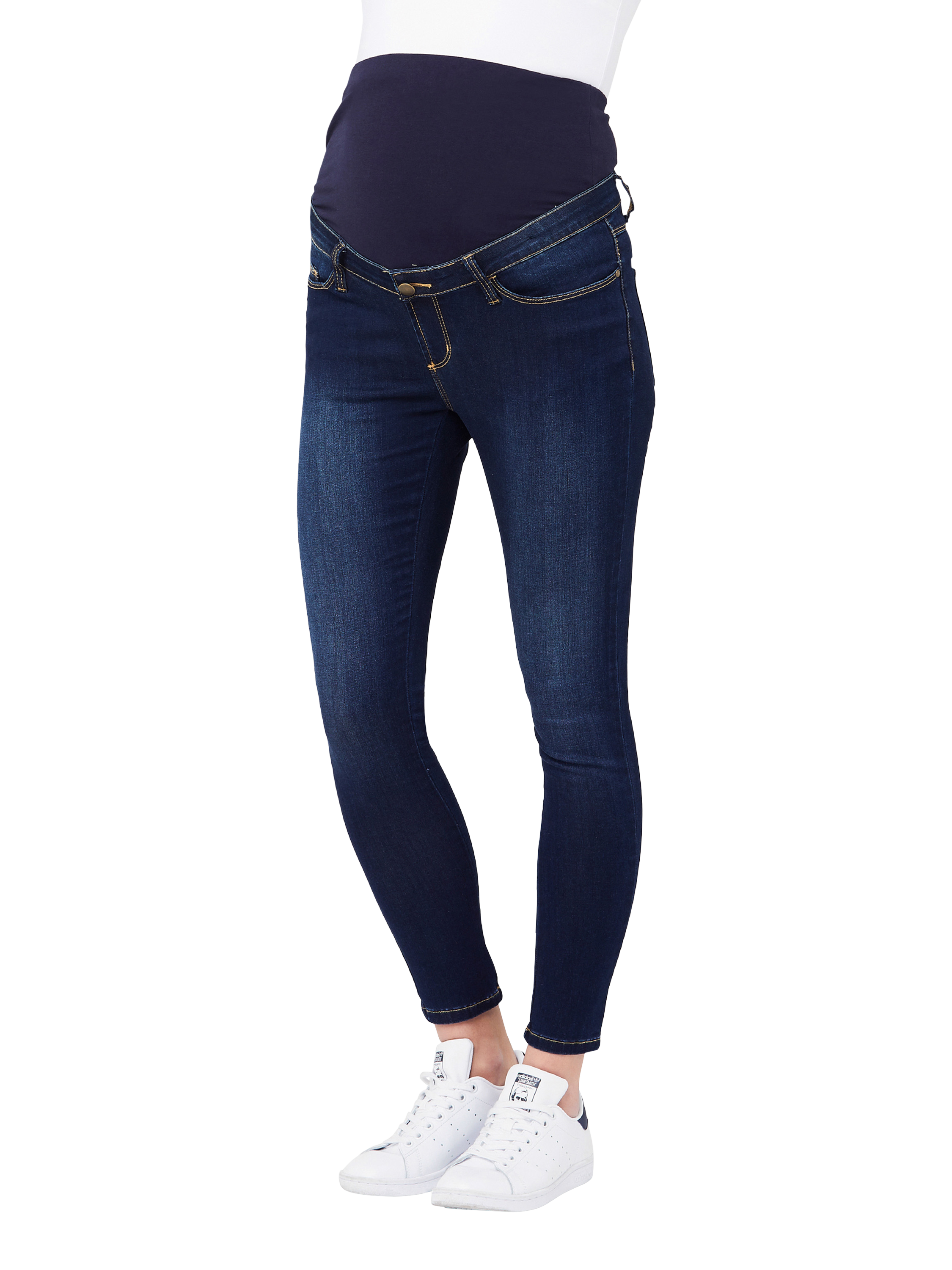 Product image 1 of 6, which shows Ripe Rebel Maternity Jeggings, Indigo, XS