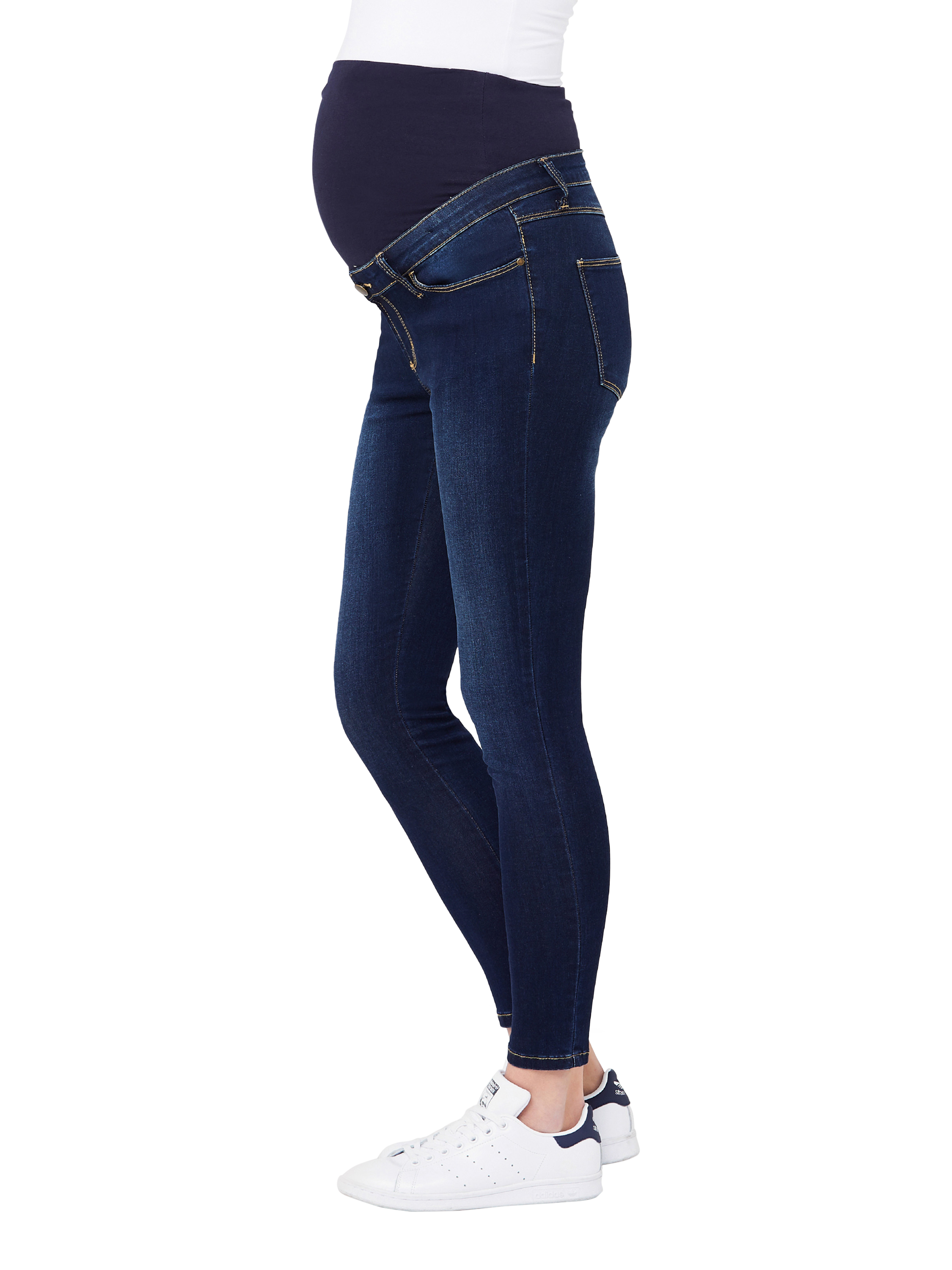 Product image 3 of 6, which shows Ripe Rebel Maternity Jeggings, Indigo, XS