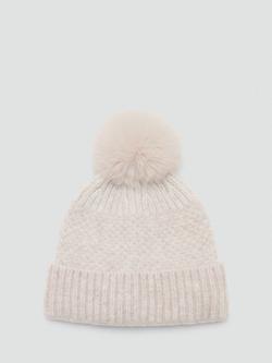 Mango Kids' Oslo Bobble Hat, Light Brown, Light Brown