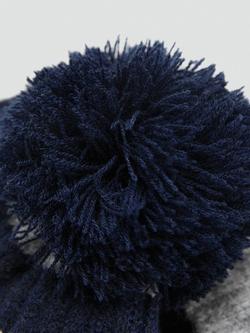 Mango Kids' Striped Hat, Grey - view 2, Grey