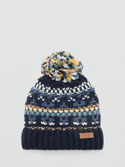 Mango Kids' Winter Bobble Hat, Navy, Navy