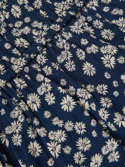 Monsoon Kids' Strappy Floral Print Sundress, Navy - view 2, Navy