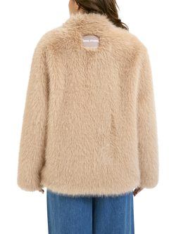 Smith & Soul Regular Fit Faux Fur Jacket, Camel - view 2, Camel