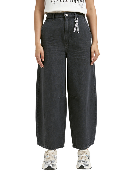 Smith & Soul High Rise Barrel Leg Jeans, Used Stone, Used Stone