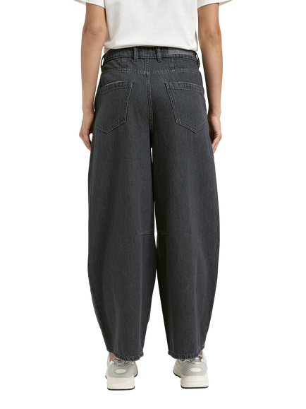 Smith & Soul High Rise Barrel Leg Jeans, Used Stone - view 2, Used Stone