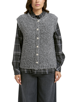 Smith & Soul Boucle Knit Vest Top, Grey Melange, Grey Melange