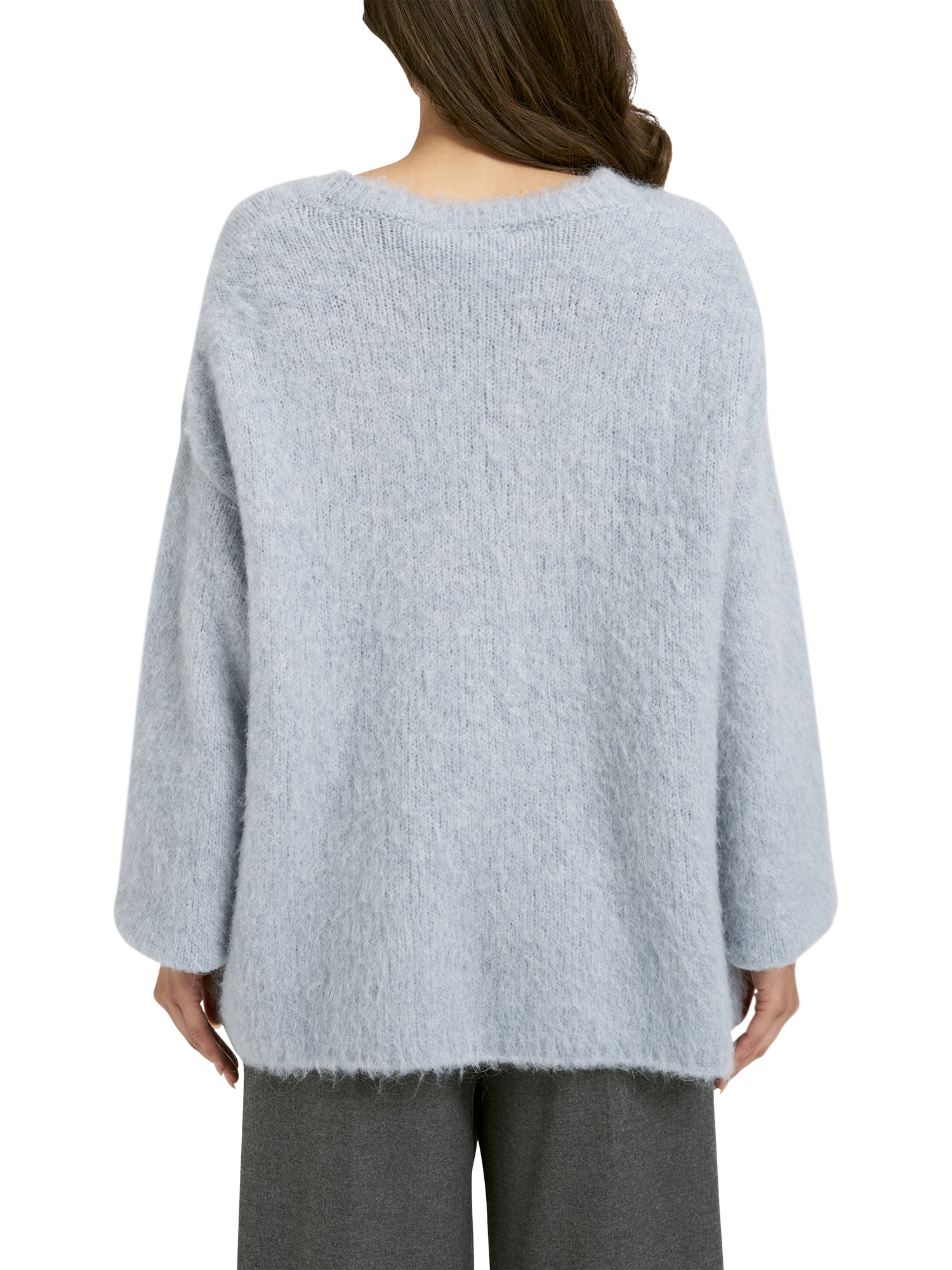 Product image 2 of 4, which shows Smith & Soul Brushed Knit Jumper, Blue, XS