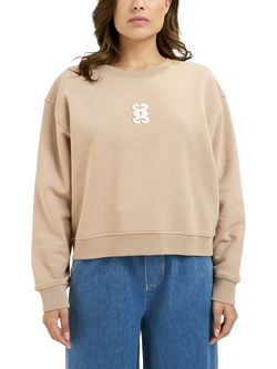 Smith & Soul Badge Oversized Sweatshirt, Camel, Camel