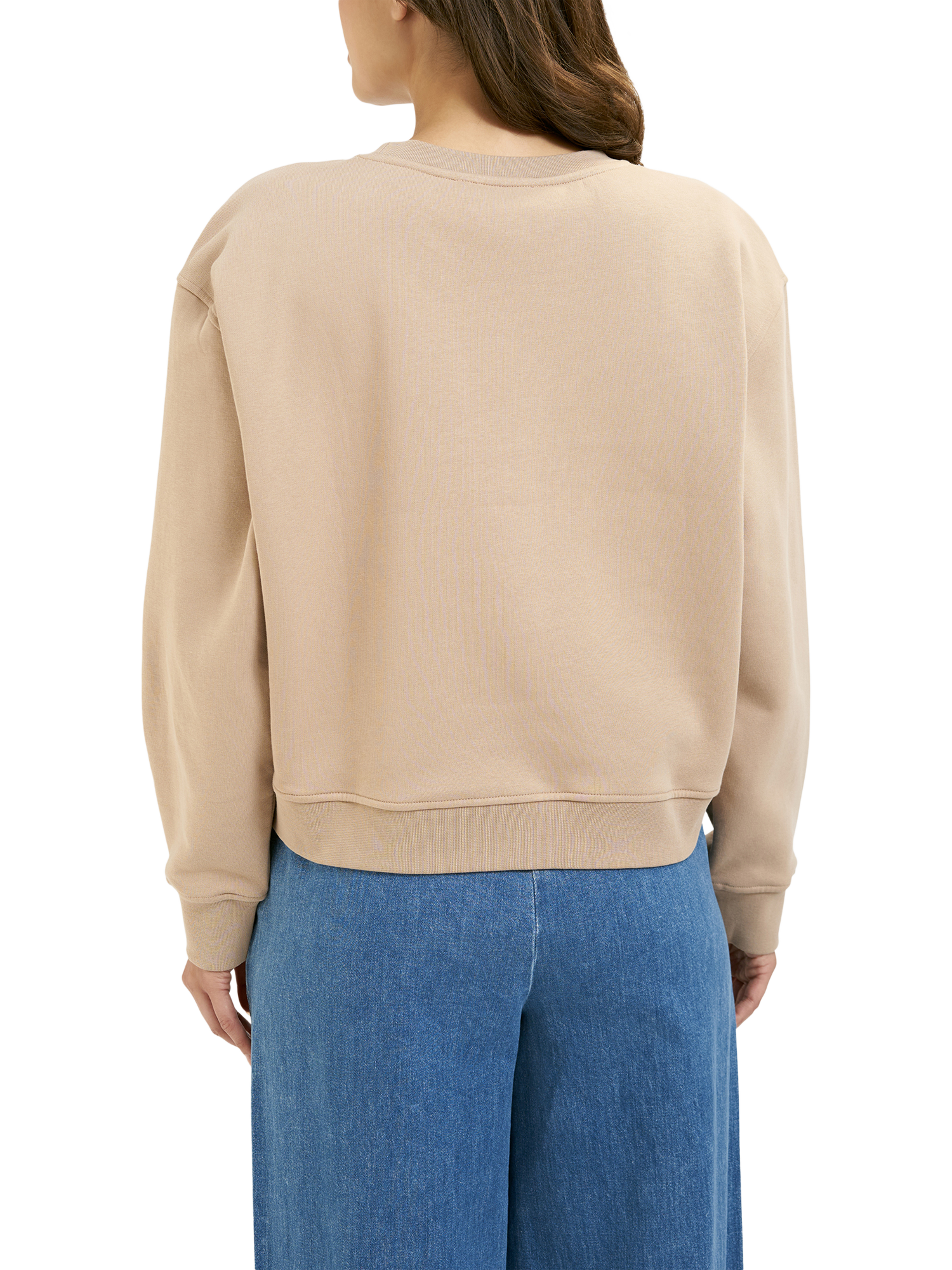 Product image 2 of 6, which shows Smith & Soul Badge Oversized Sweatshirt, Camel, XS