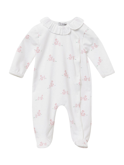 Trotters Baby Lapinou Bunny Sleepsuit, Pale Pink, Pale Pink