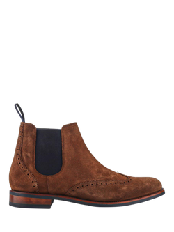 Jones Bootmaker Barrett Suede Chelsea Boots, Brown