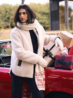 Mint Velvet Borg Quilted Jacket, Natural - view 2, Natural