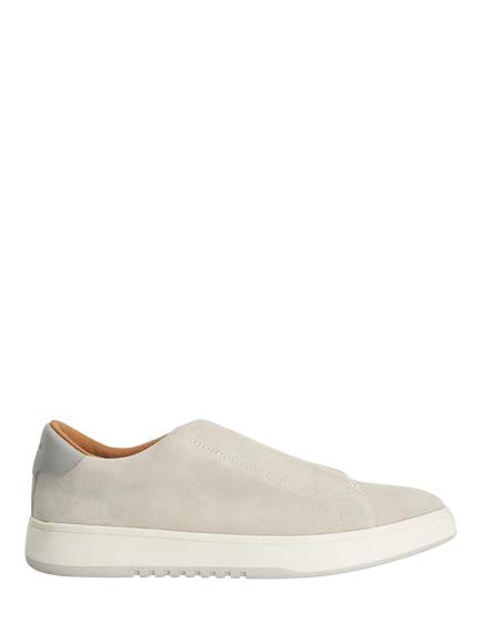 Dune London Troys Suede Laceless Cupsole Trainers, Grey