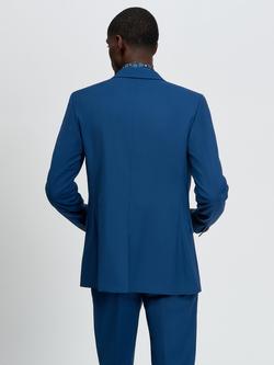 Ben Sherman Wool Rich Twill Suit Jacket, Teal - view 2, Teal