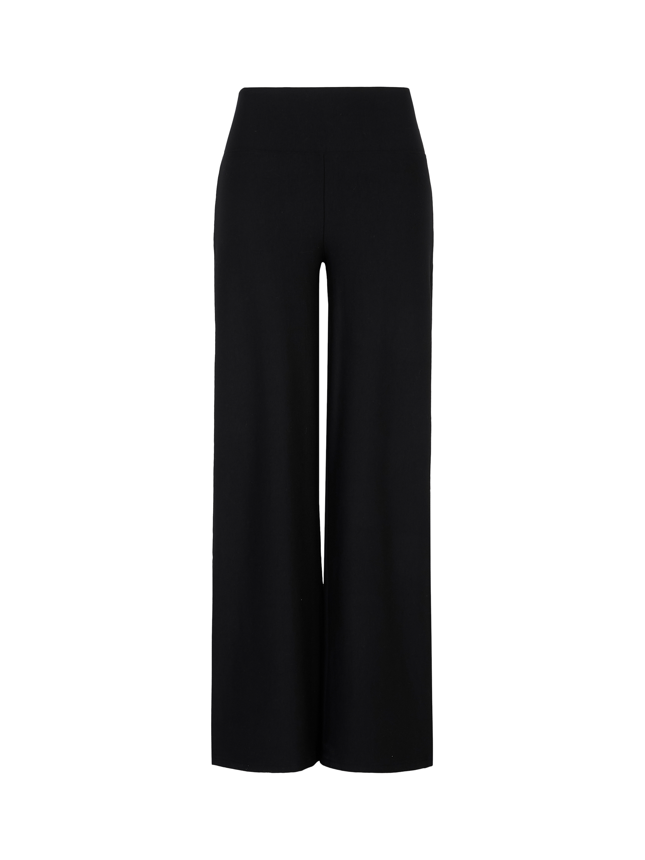 Product image 5 of 5, which shows Lovall Winter Wide Leg Trousers, Black, 6