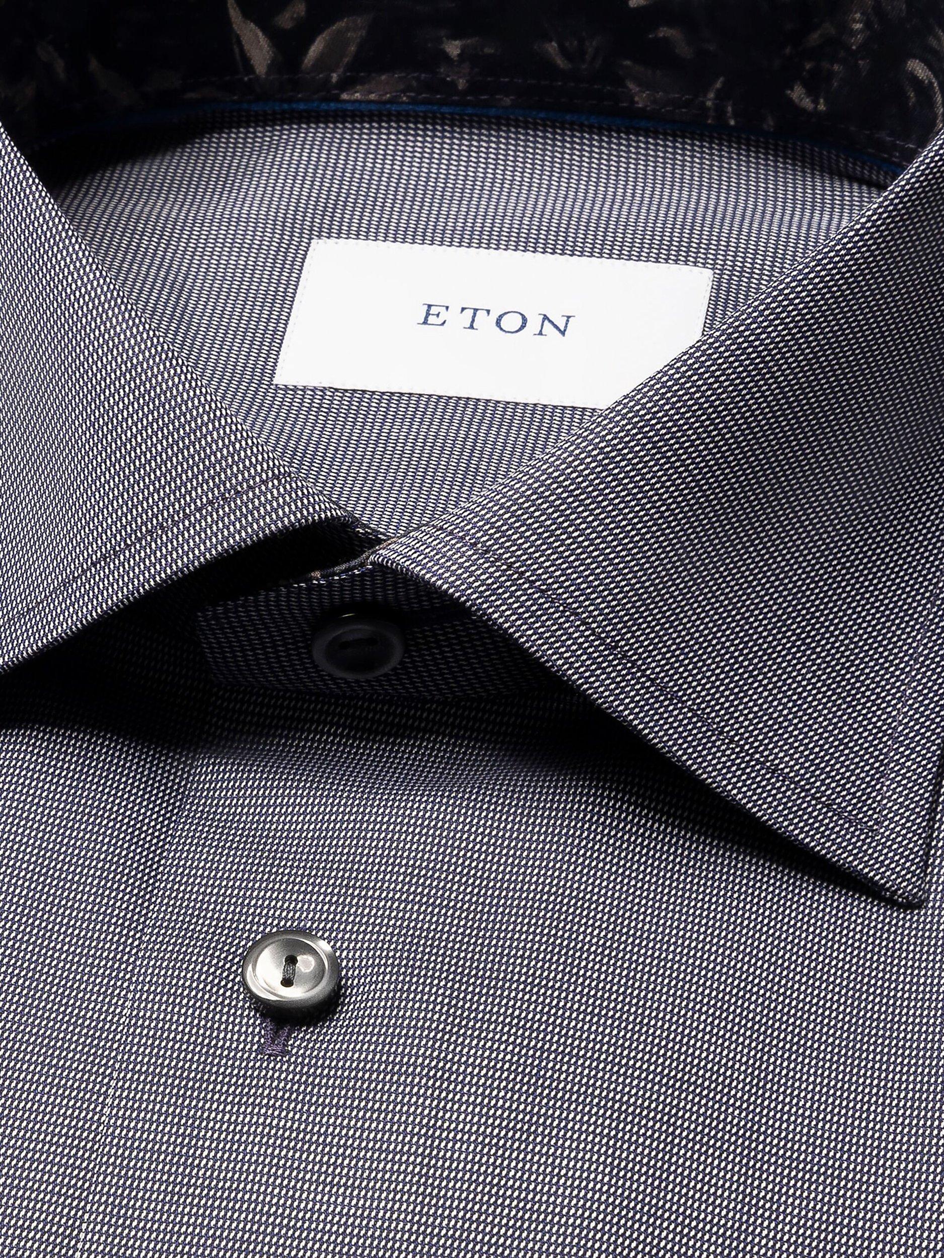 Product image 2 of 4, which shows Eton Cotton Wrinkle-Free Twill Regular Fit Shirt, Grey, 15