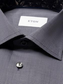 Eton Cotton Wrinkle-Free Twill Regular Fit Shirt - view 2, Grey