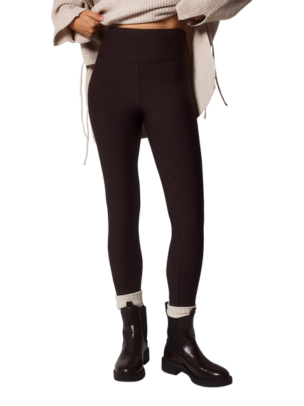 Lovall Winter High Rise Leggings, Espresso Brown, Espresso Brown