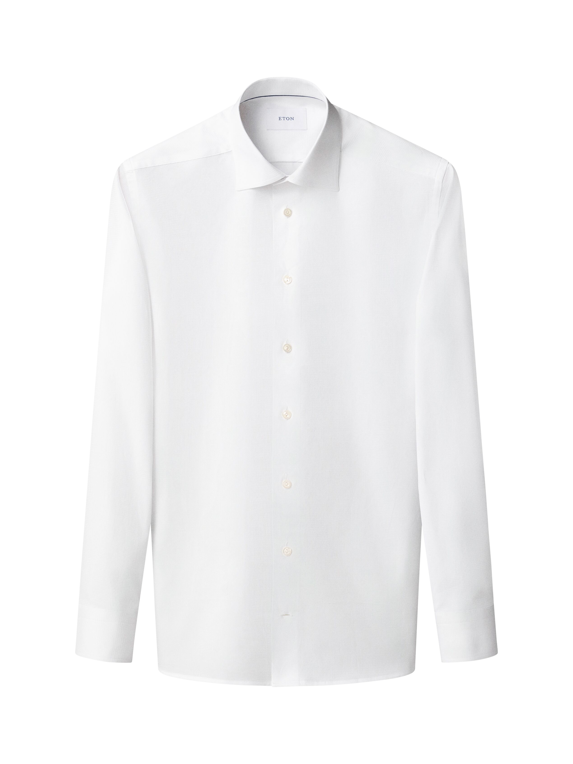 Product image 1 of 4, which shows Eton Regular Fit Cotton Dobby Shirt, White, 14.5