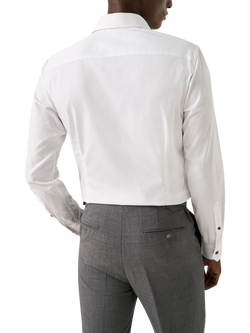 Eton Cotton Twill Regular Fit Wrinkle-Resistant Shirt, White - view 2, White