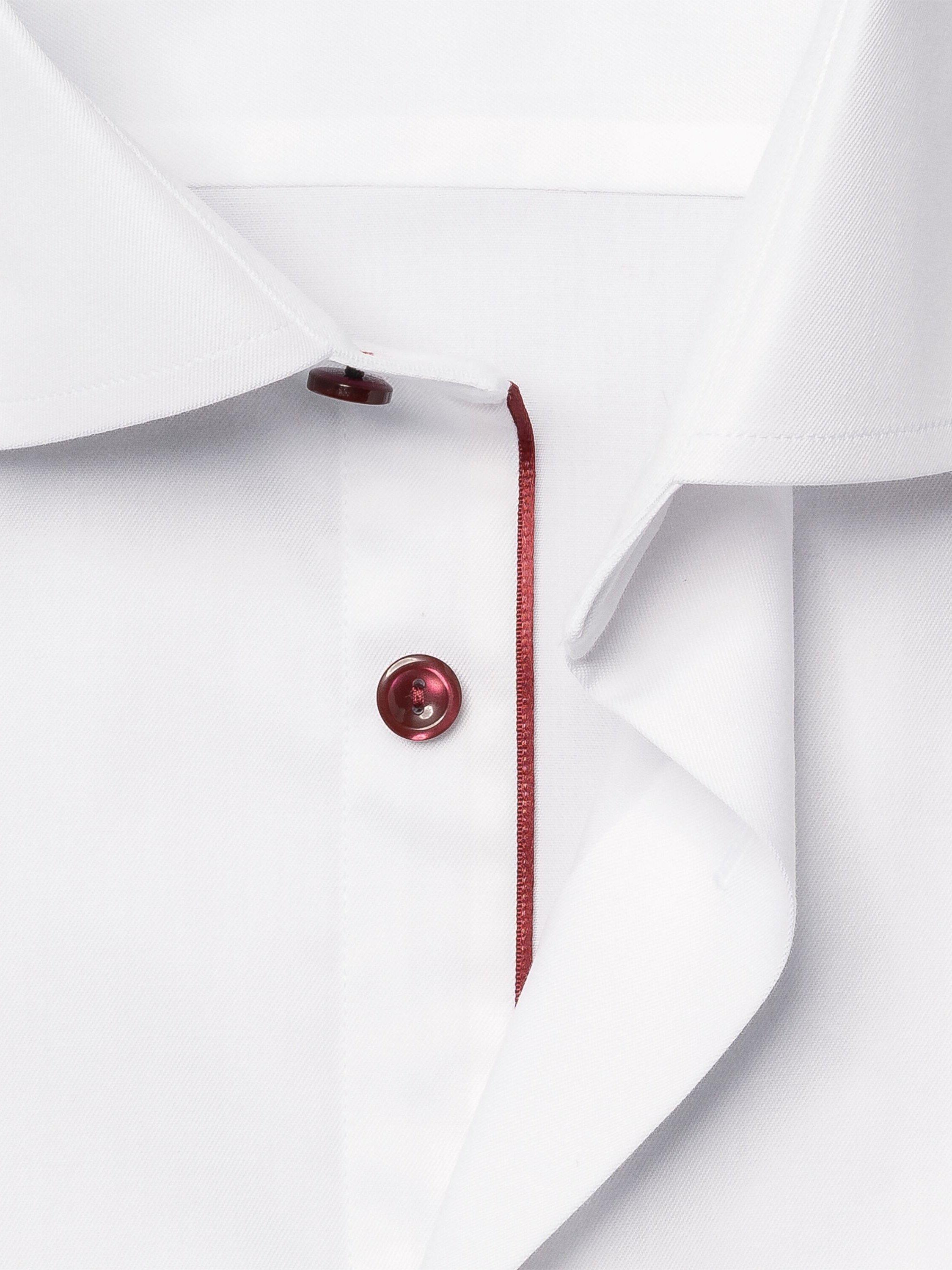 Product image 9 of 9, which shows Eton Cotton Twill Regular Fit Wrinkle-Resistant Shirt, White, 14.5