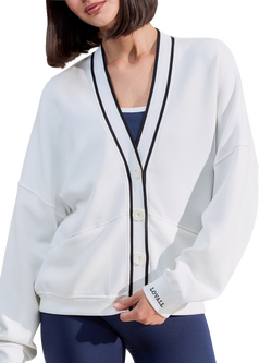 Lovall Everyday Cardigan, Off White - view 2, Off White
