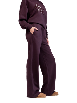 Lovall ALL SZN Wide Leg Joggers, Wine - view 2, Wine