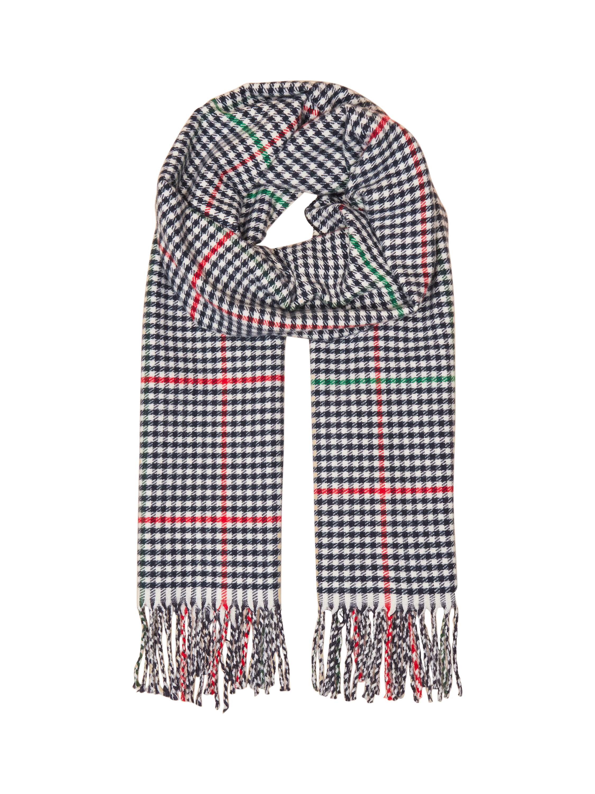 Product image 1 of 8, which shows Joules Langtree Check Scarf, Navy