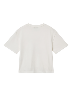 Benetton Kids' Cotton Slogan T-Shirt, White - view 2, White