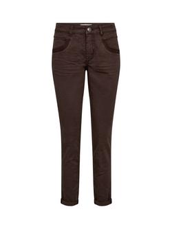 MOS MOSH Naomi Mid Rise Tapered Trousers, Bracken, Bracken
