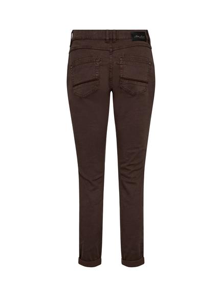 MOS MOSH Naomi Mid Rise Tapered Trousers, Bracken - view 2, Bracken