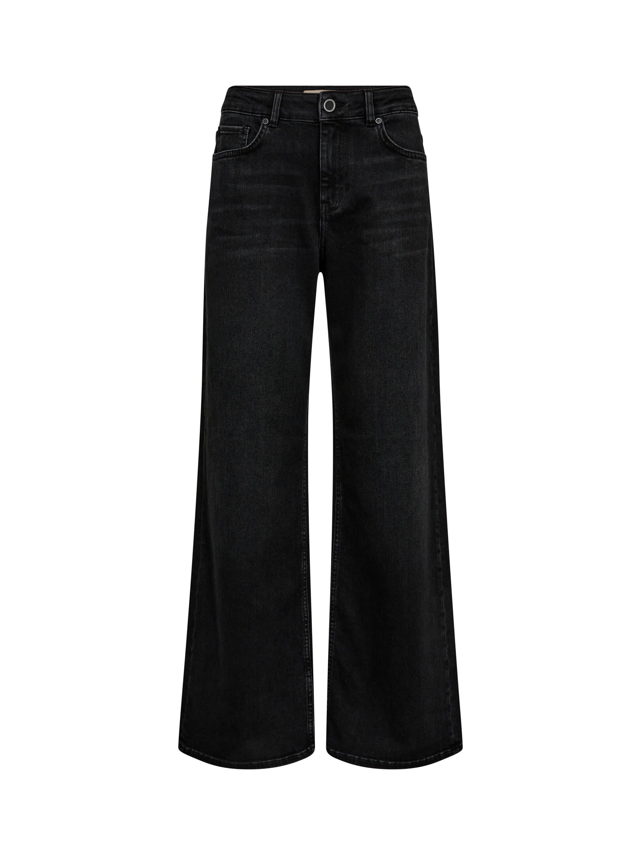 Product image 1 of 2, which shows MOS MOSH Dara Hera Wide Leg Jeans, Black, 27R