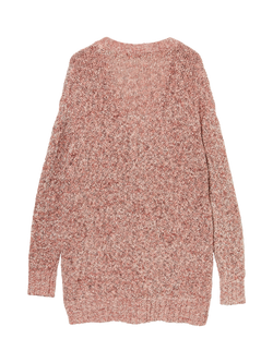 SISLEY V-Neck Maxi Cardigan, Pink - view 2, Pink