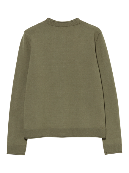 SISLEY Regular Fit Cardigan - view 2, Military Green