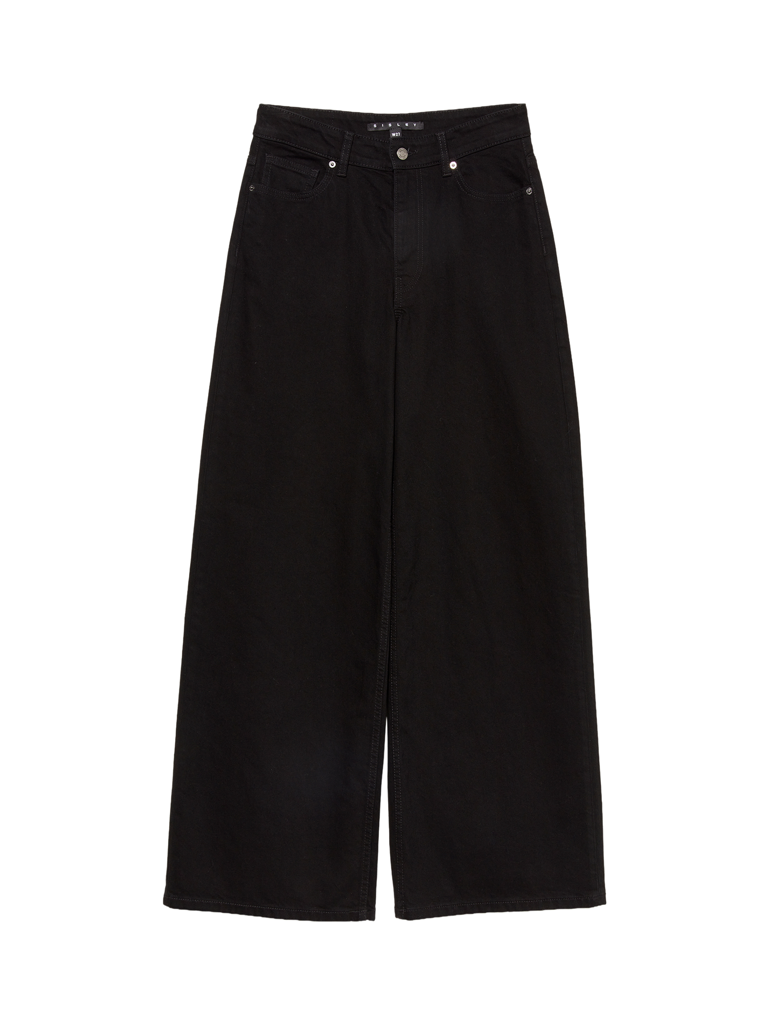 Product image 1 of 2, which shows SISLEY Wide Leg 72 Jeans, Black, 27 R