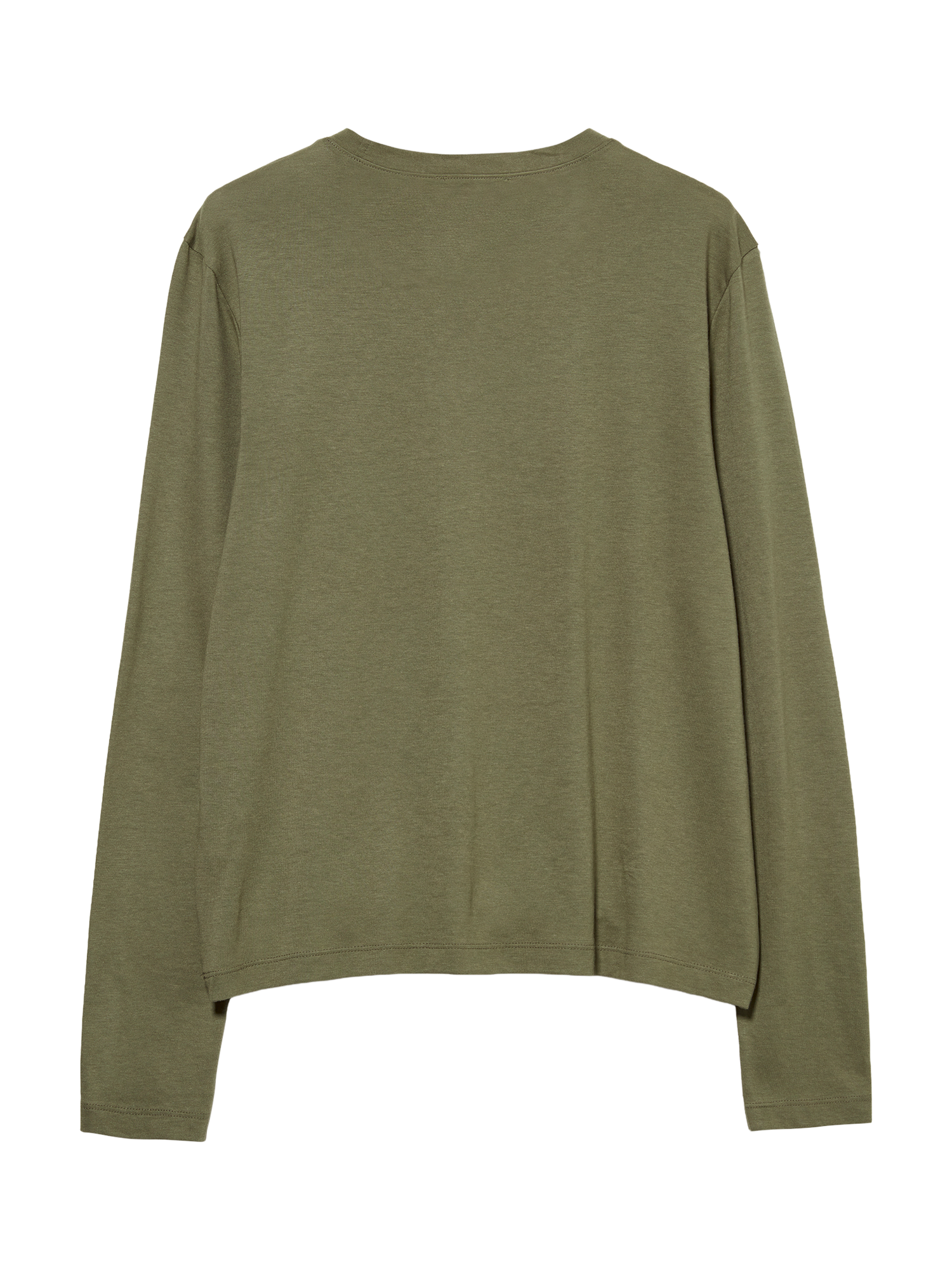 Product image 2 of 2, which shows SISLEY Cotton Blend Jersey T-Shirt , Military Green, XS