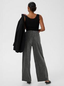 KAFFE KArita Glitter Trousers, Metallic Silver - view 2, Metallic Silver