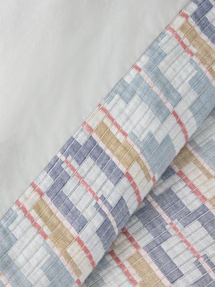 John Lewis Merida Chevron Pure Cotton Jacquard Duvet Cover Set - view 2, Multi
