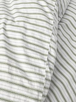 John Lewis Mia Stripe Pure Cotton Weave Bedding - view 2, Avocado
