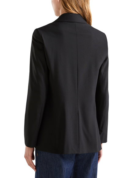 Benetton Relaxed Fit Single Breasted Blazer - view 2, Black